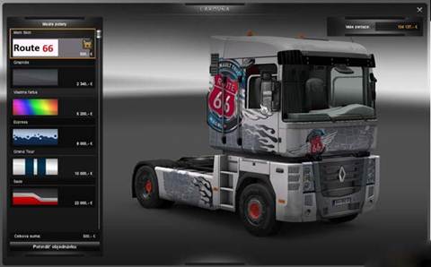 Renault Magnum Skin for Route 66 Blanco