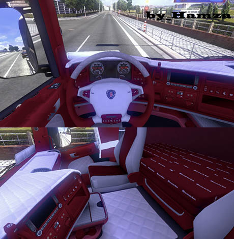 Scania Luxus Interior Red