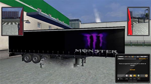 Aguila Y Monster Energy trailer