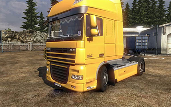 DAF XF 105 with interior