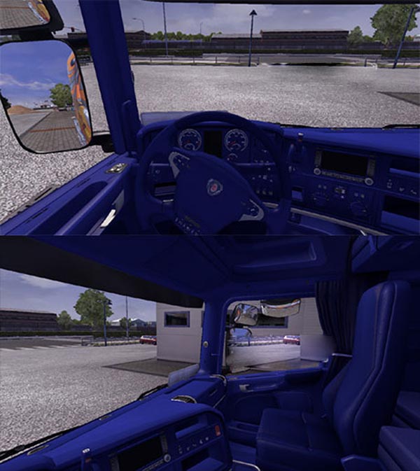 SCANIA blue interior