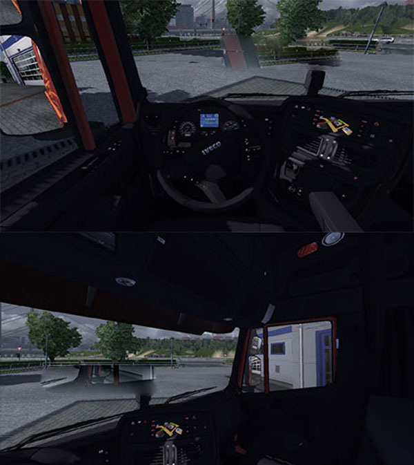 IVECO Hiway black interior