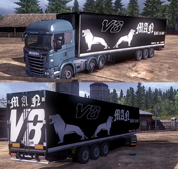 MAN V8 Trailer Skin