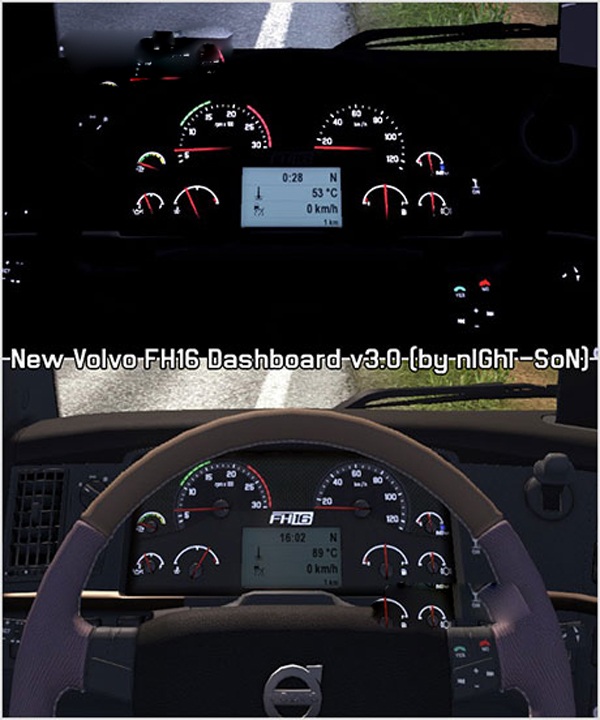 New Volvo FH16 Dashboard v3.0