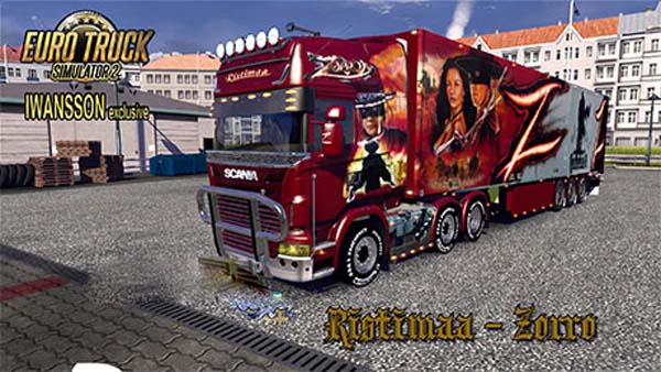 Ristimaa Zorro skin for Scania+Schmitz trailer