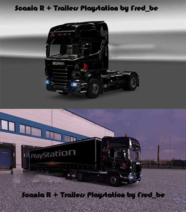 Scania R + Trailers Playstation