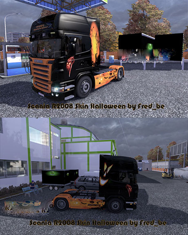 Scania R2008 + Skin Halloween