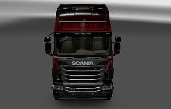 Scania Red Scorpion Skin