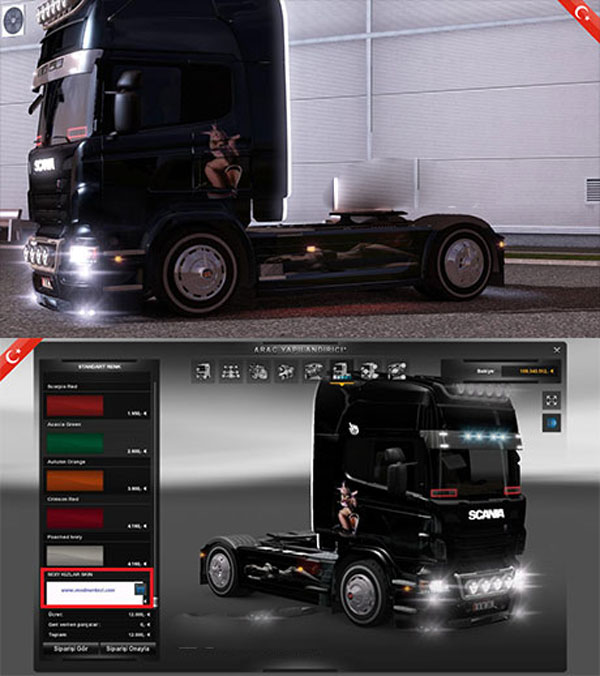 Scania Sexy Kızlar Skin