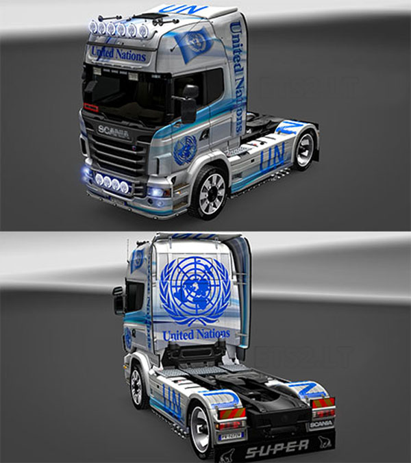 United Nation Scania skin