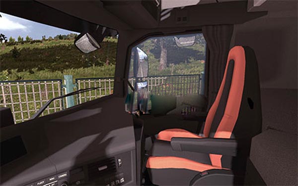 Volvo FH16 2013 black-orange interior