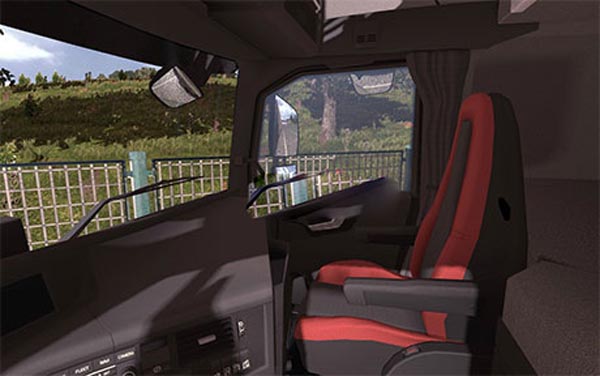 Volvo FH16 2013 black-red interior