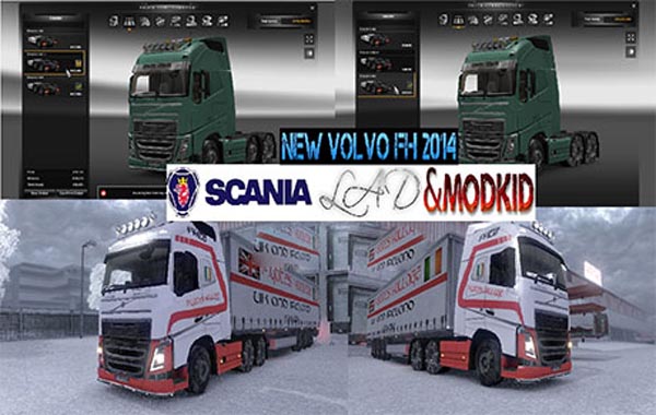 Volvo FH2012 Sideskirts 6×2,6×4