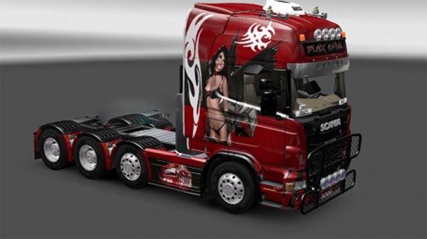 Black angel skin for Scania 