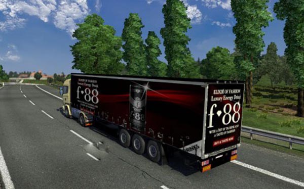 F-88 energy drink trailer skin 