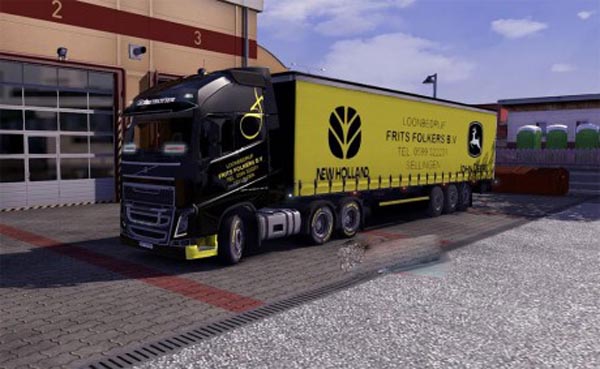 Loonbedrijf Folkers Volvo FH 2012 Skin & Trailer 