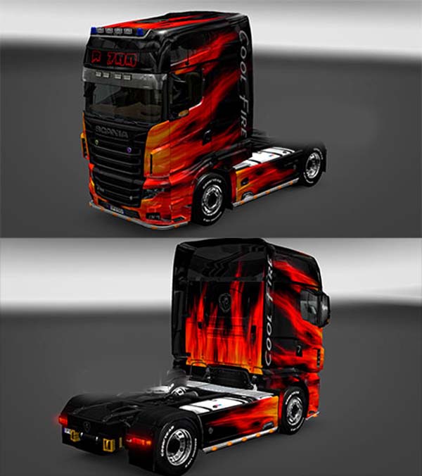 Scania R700 Cool Fire skin