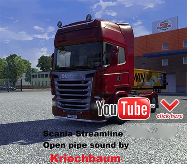 Scania Streamline open pipe sound