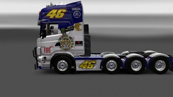 Valentino Rossi skin for Scania