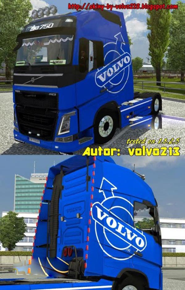 Blue Volvo FH 2012