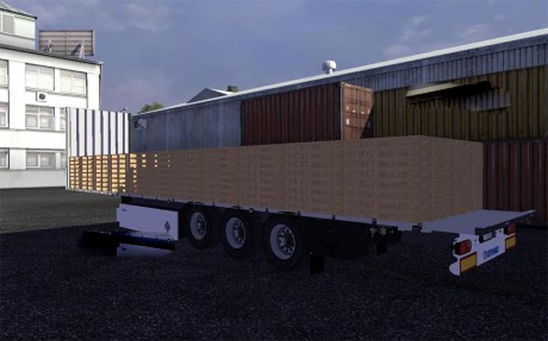 Krone Trailer with pallets 