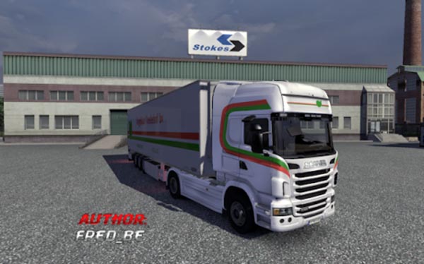 Scania R + Chereau Vogelaar Trailer 