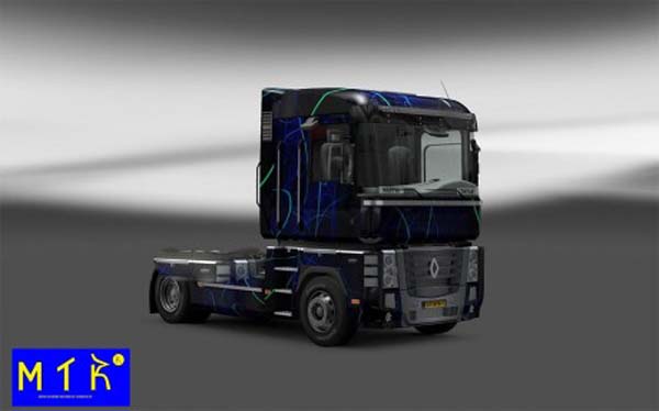 Skin Renault Magnum Blue Smoke