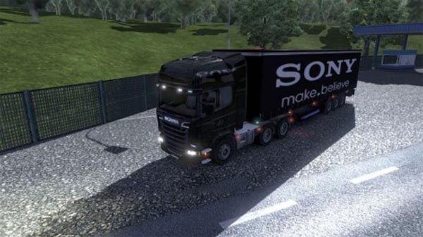 Sony trailer and Scania skin