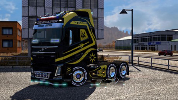 Volvo FH16 2012 Black vs Yellow 