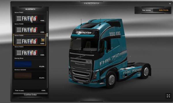 Volvo FH16 2012 Road King Skin Pack 