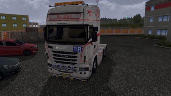 Bart Kroeze V8 Red Scania Streamline & Scania R pack