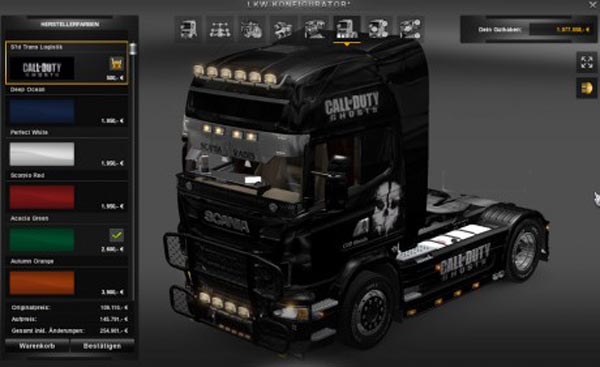 COD Ghosts Scania skin