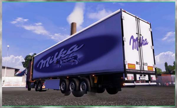 Milka trailer skin