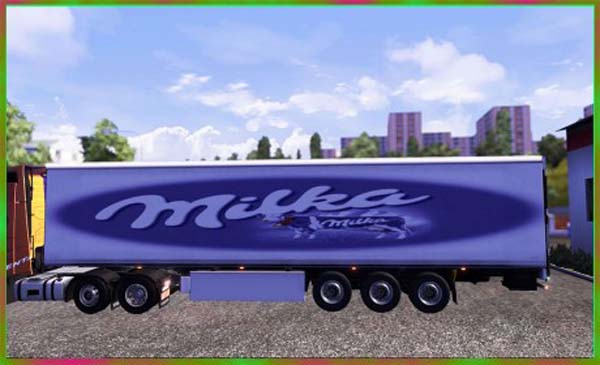 Milka trailer skin