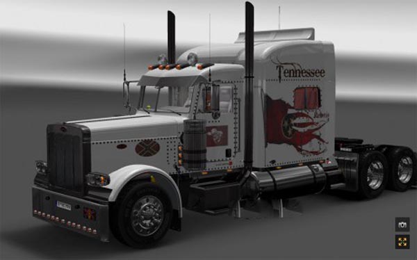 Peterbilt 389 Dixie Tennessee Rebels skin