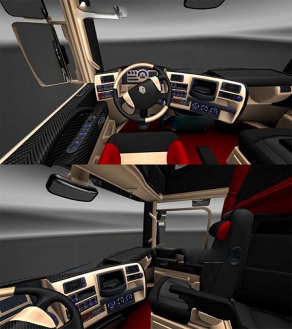 Renault Magnum Carbon & Cream interior 