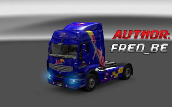 Renault Premium + Trailer Red Bull 