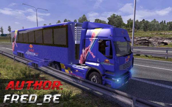 Renault Premium + Trailer Red Bull 