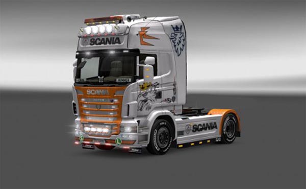 Scania R 2009 white skin