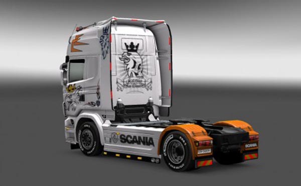 Scania R 2009 white skin