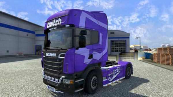 Scania Topline Twitch.tv skin 