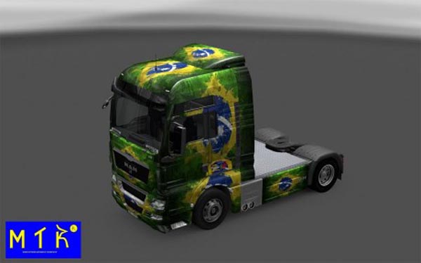 Skin MAN TGX Brasil Copa 2014 