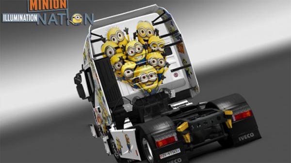 The Minions skin for Iveco Hi-Way 