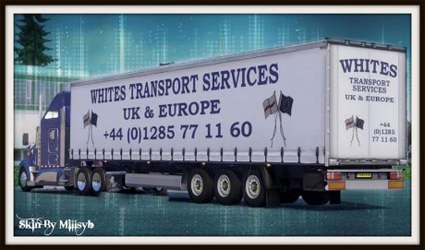 Whites Transport Services Trailer Skin