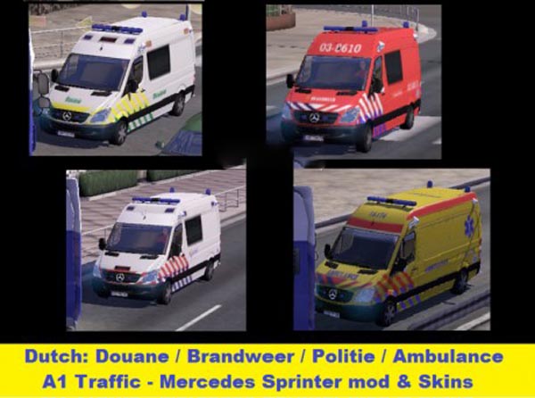 Fire  Ambulance  Police on MB Sprinter