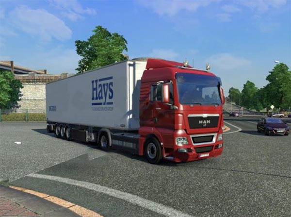 Man TGX open pipe sound mod (windows down)