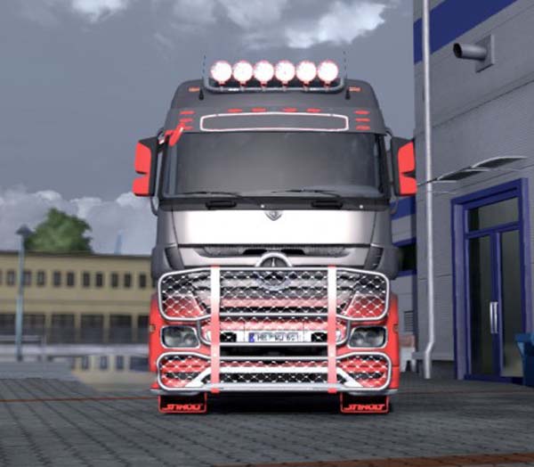 Mercedes Actros Grey Red Skin