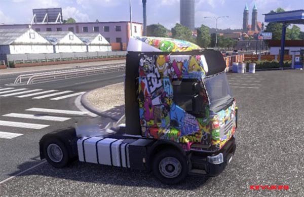 Stickerbomb skin for Renault 