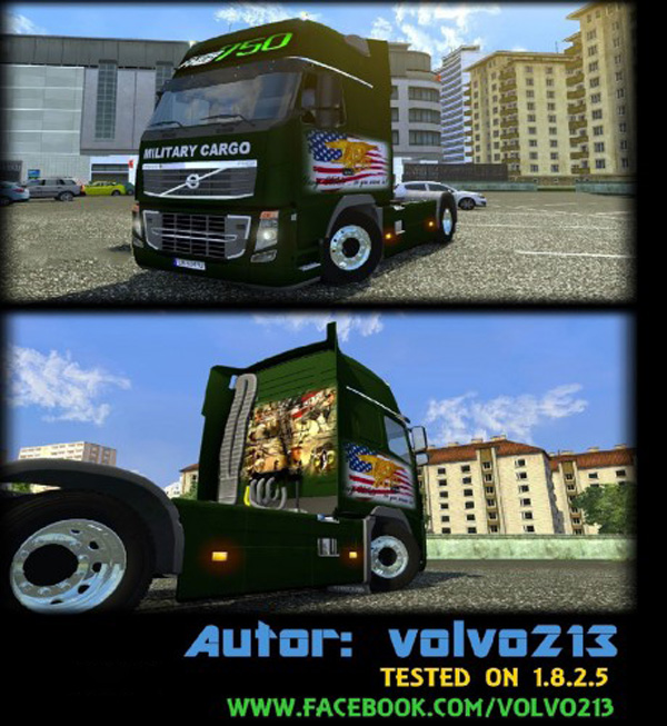 Volvo FH 2009 Military Cargo Skin