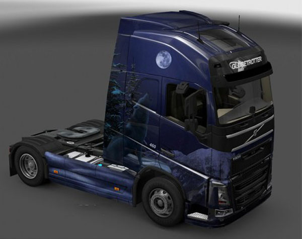 Volvo FH 2012 Winter Wolves Skin 